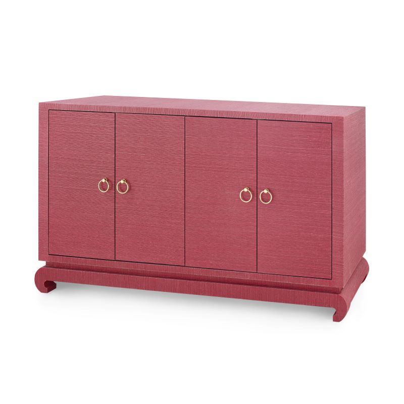 4-Door Cabinet in Red | Meredith Collection | Villa & House