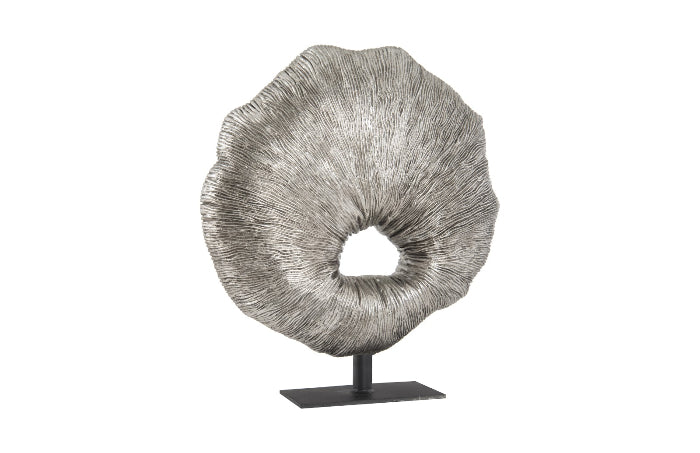 Fungia Sculpture, Silver Leaf