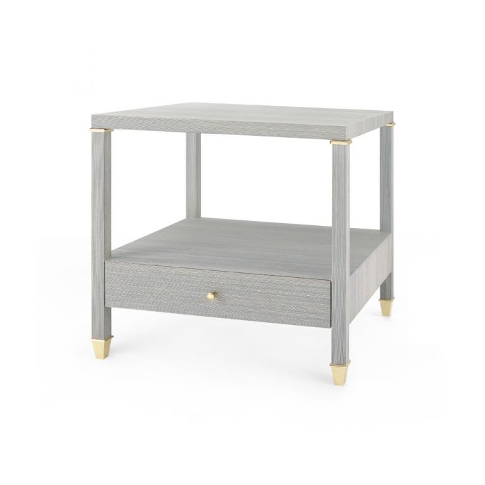 1-Drawer Side Table - Slate Blue | Pascal Collection | Villa & House