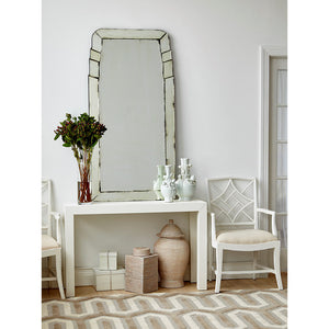 Lacquered Grasscloth Console Table – White | Parsons Collection | Villa & House