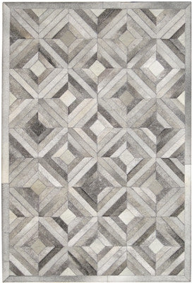 Rugs - Patchwork Hide Rug - Grey