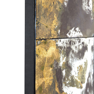 'Tall' Gold & Silver Leafed Rectangular Mirror | Sahara Collection | Villa & House