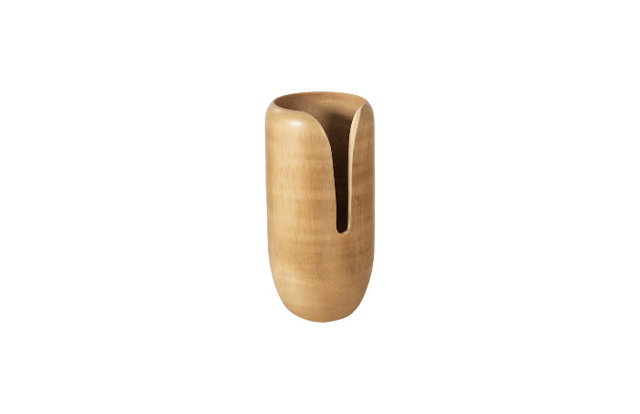 Interval Small Natural Wood Vase