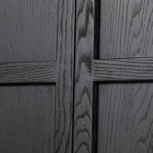 TOLLE PANEL DOOR CABINET-DRIFTED MAT BLK