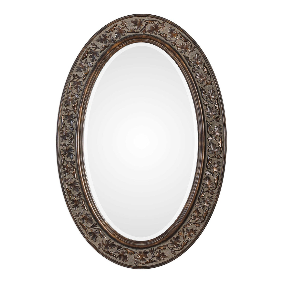 Aged Bronze with Antique Gold Undertone Mirror - Styrene
