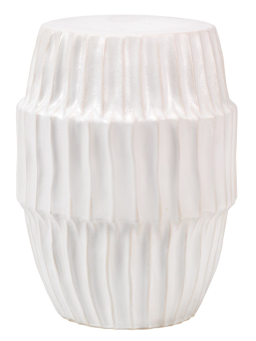 Algae Side Table in White Ombre Ceramic