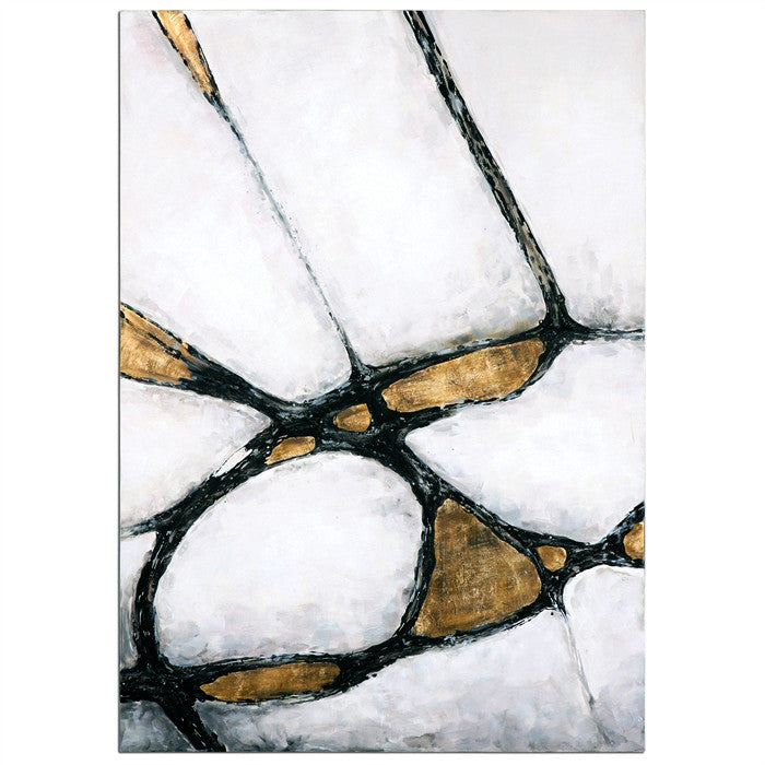 Wall Art - Abstract Wall Art — Gold & Black