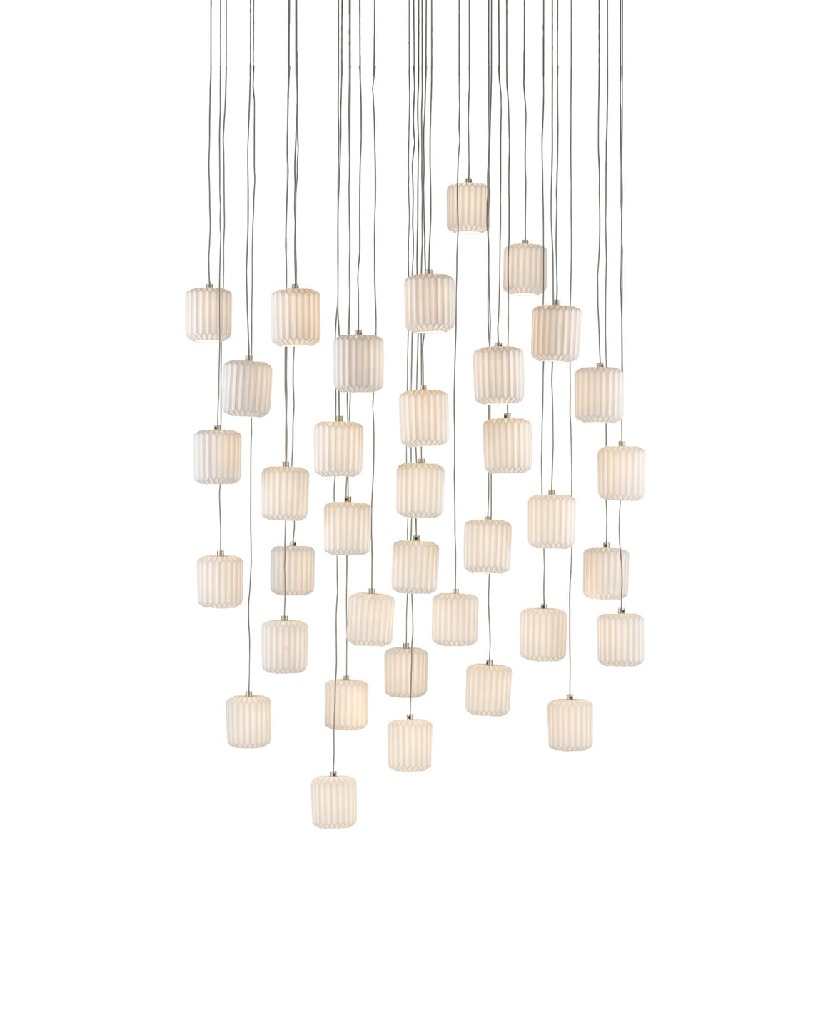 Dove 36-Light Round Multi-Drop Pendant
