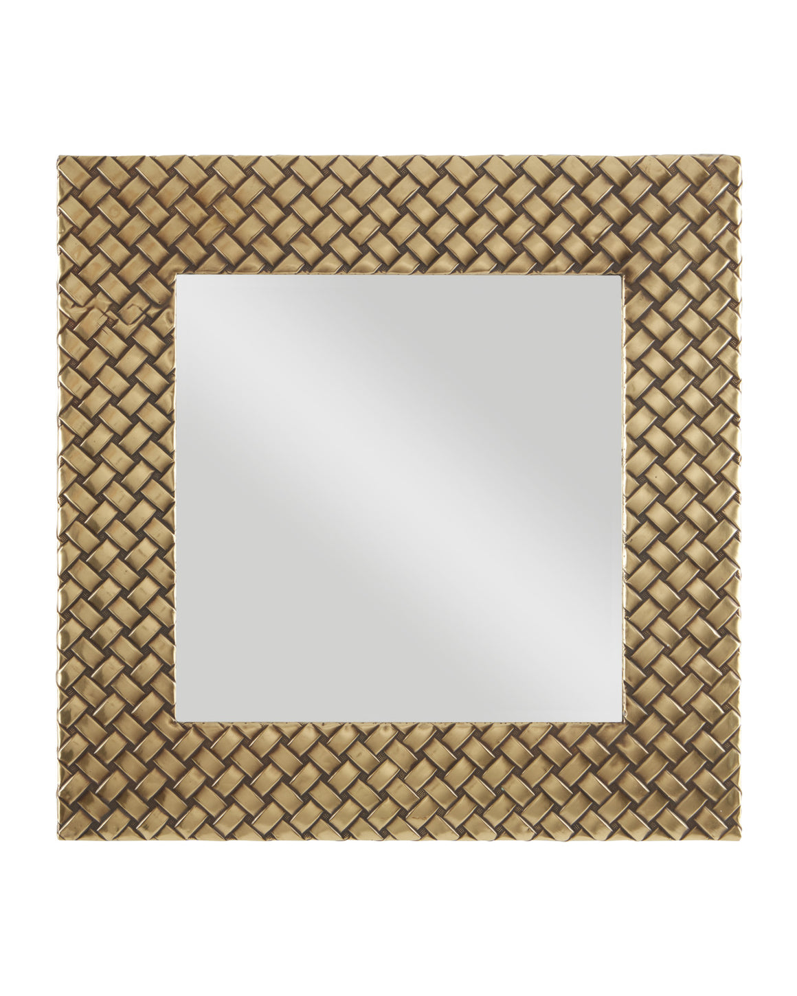 Margam Square Brass Mirror