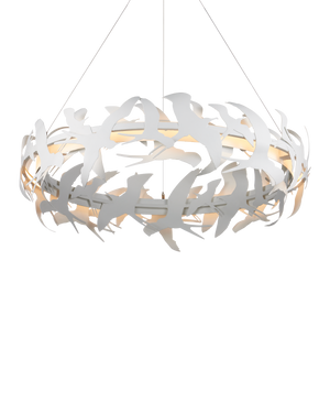 Tijereta White Chandelier