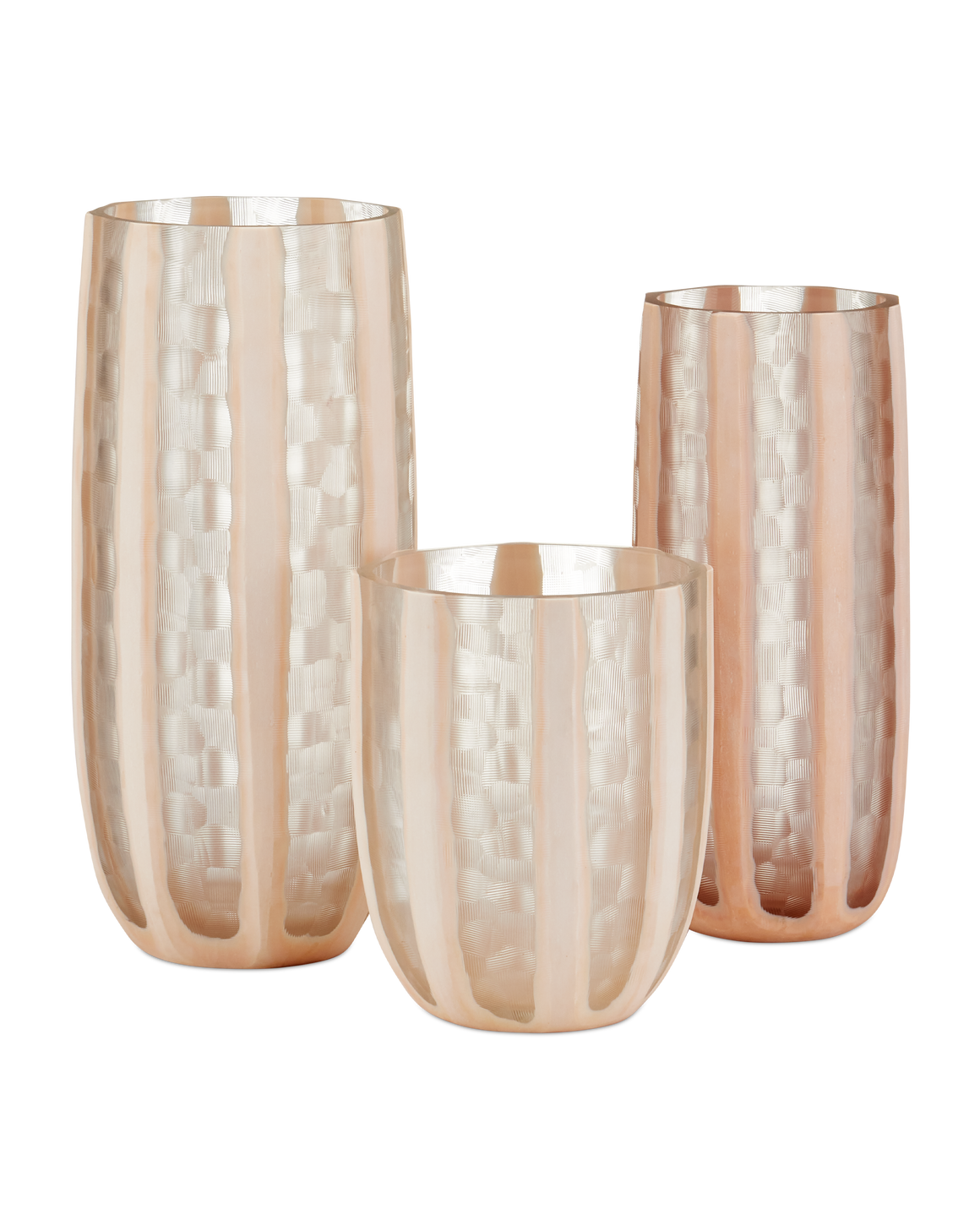 Merletto Glass Vase Set of 3