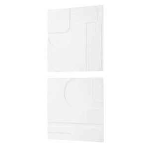 Uttermost Contours White Wall Decor, S/2