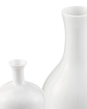 Imperial Small White Vase Set of 5