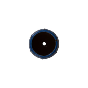 Crest 10.5 in. Tall Round Blue Snow Ceramic Planter