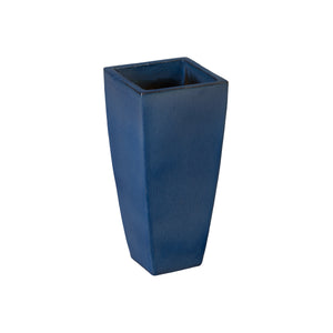 Quad 20 in. Square Blue Snow Ceramic Planter