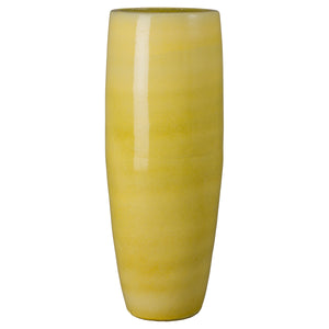 47 in. Round Yellow Snow Ceramic Cigar Jar