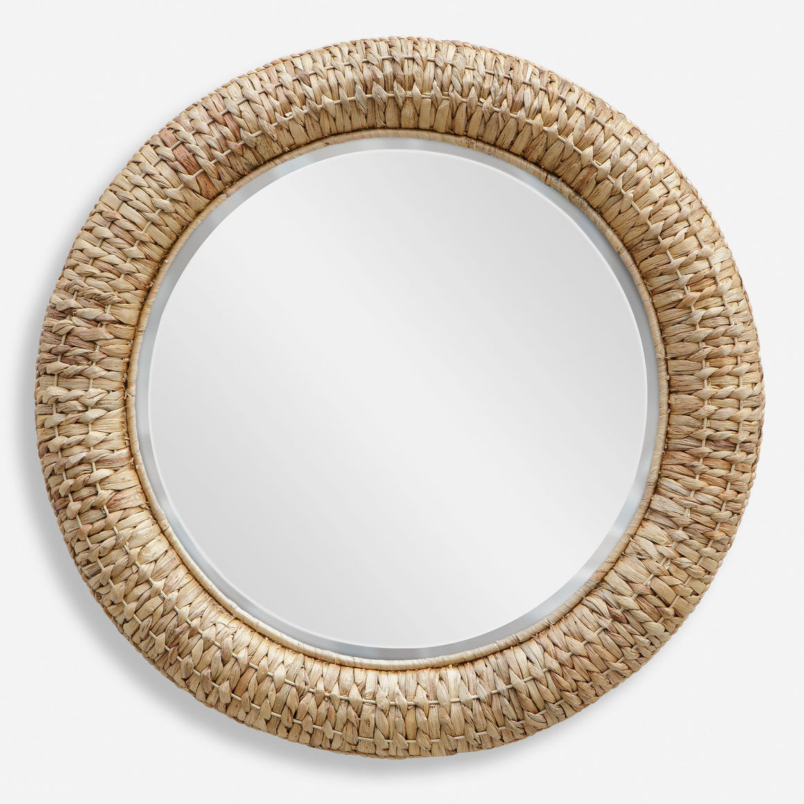 Uttermost Twisted Seagrass Round Mirror