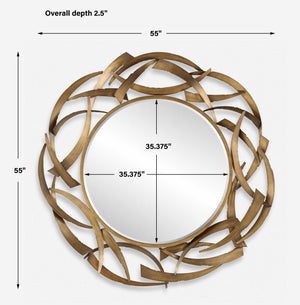 Uttermost Cutting Edge Bronze Round Mirror