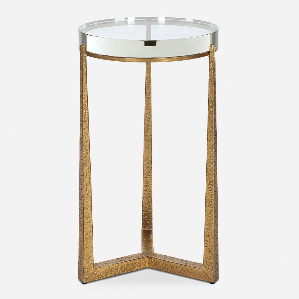 Uttermost Midas Antique Gold Accent Table
