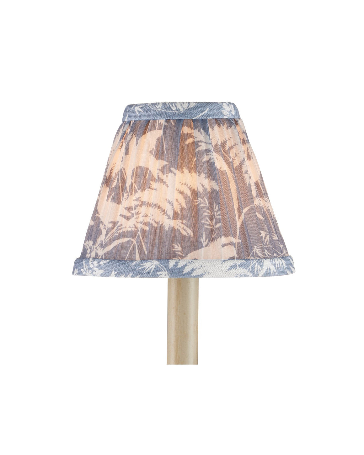 Aviary Dusty Blue Tapered Chandelier Shade