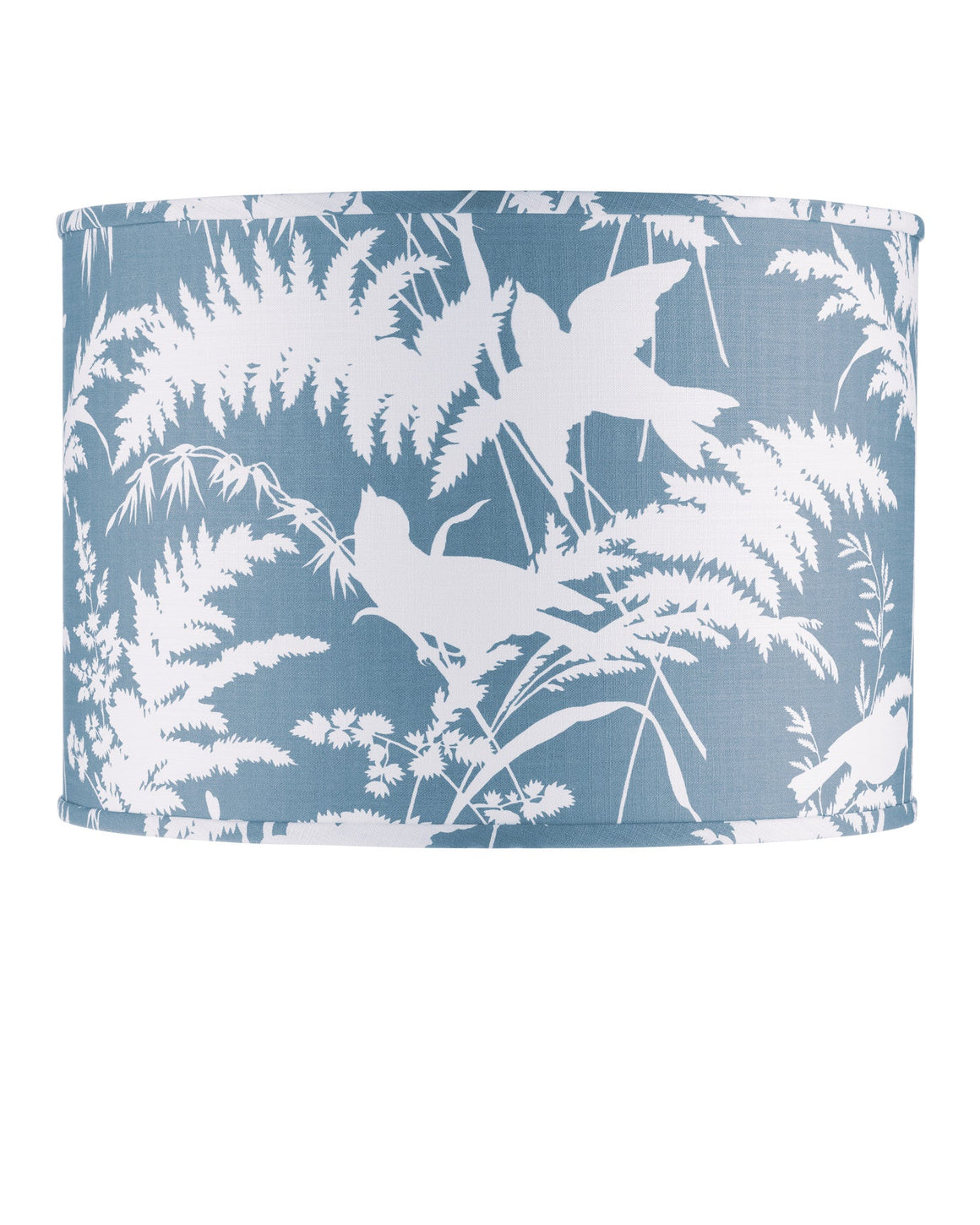 Aviary Dusty Blue Large Drum Lamp Shade