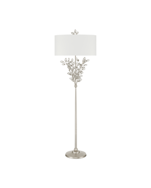 Forget-Me-Not Silver Floor Lamp