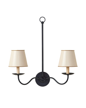 Tole Ivory Tapered Chandelier Shade