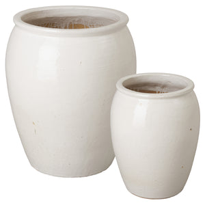 30 in. Tall Ceramic Planter