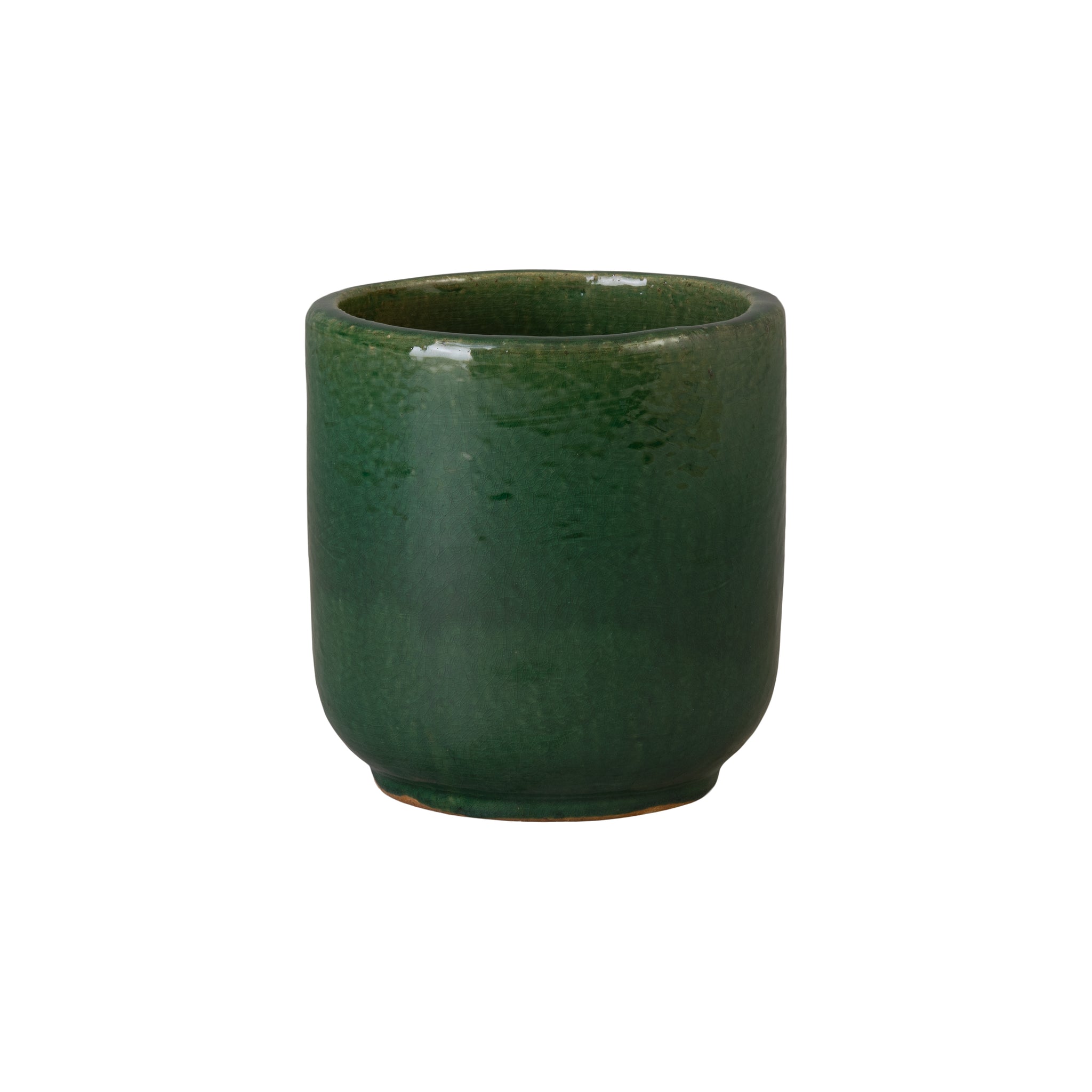 Barrel Planter, Green 10X11"H