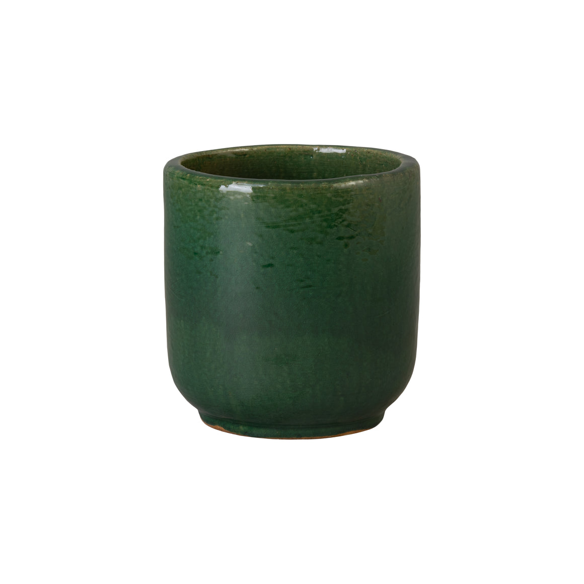 Barrel Planter, Green 10X11"H