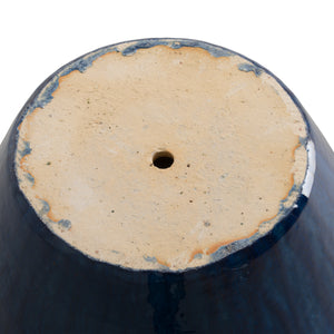 Ossal 16 in. Blue Snow Ceramic Planter