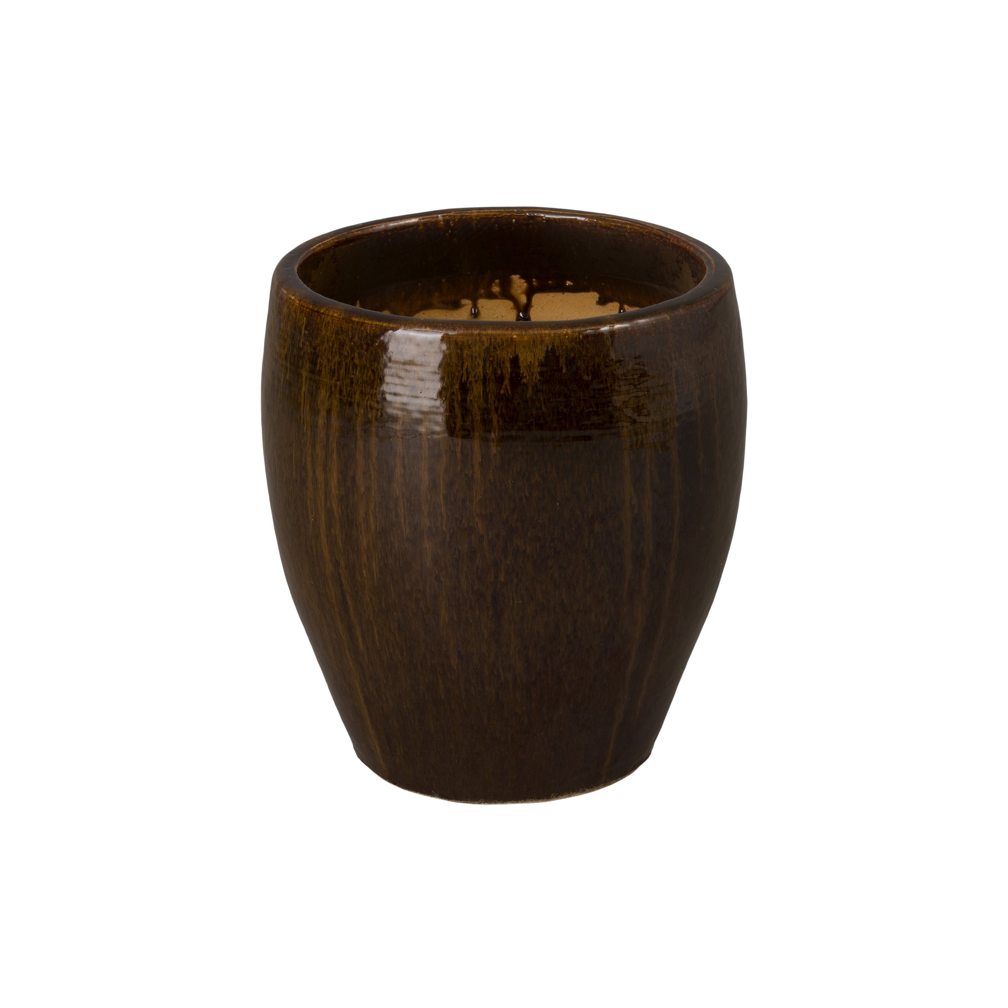 Java Line Ceramic Pot Ossal 16 in. Java Ceramic Planter - Scenario Home
