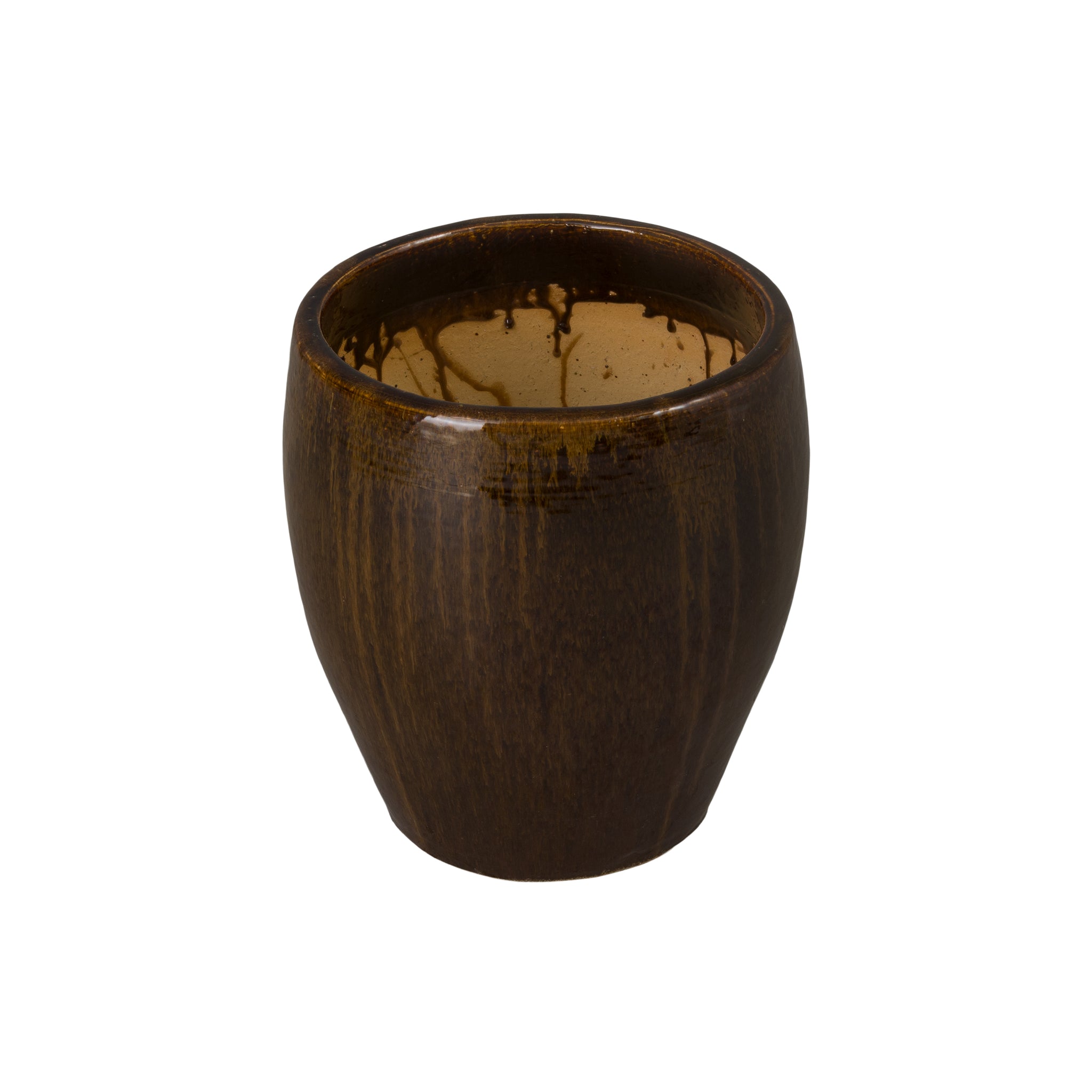 Java Line Ceramic Pot Ossal 16 in. Java Ceramic Planter - Scenario Home