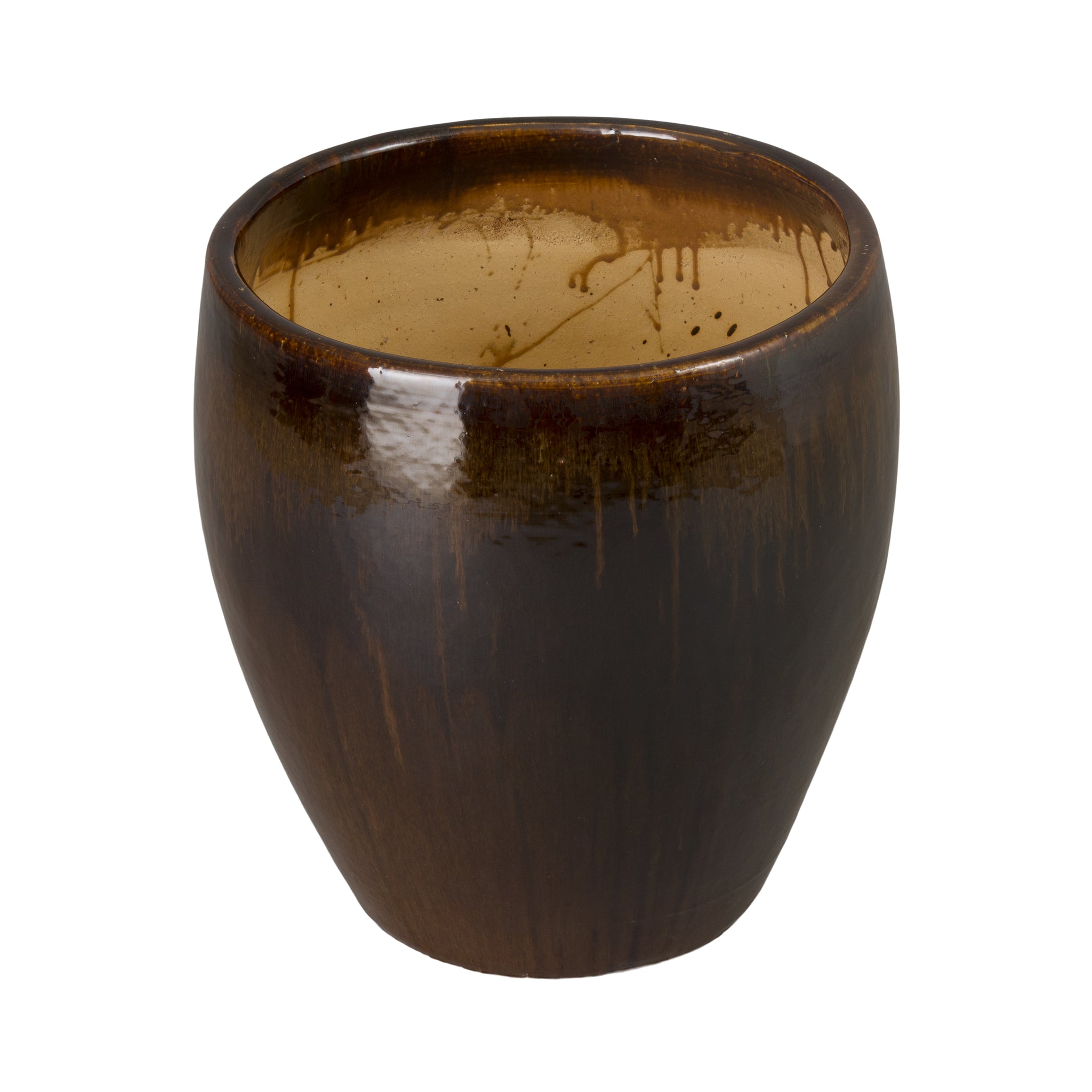Java Line Ceramic Pot Ossal 19 in. Java Ceramic Planter - Scenario Home