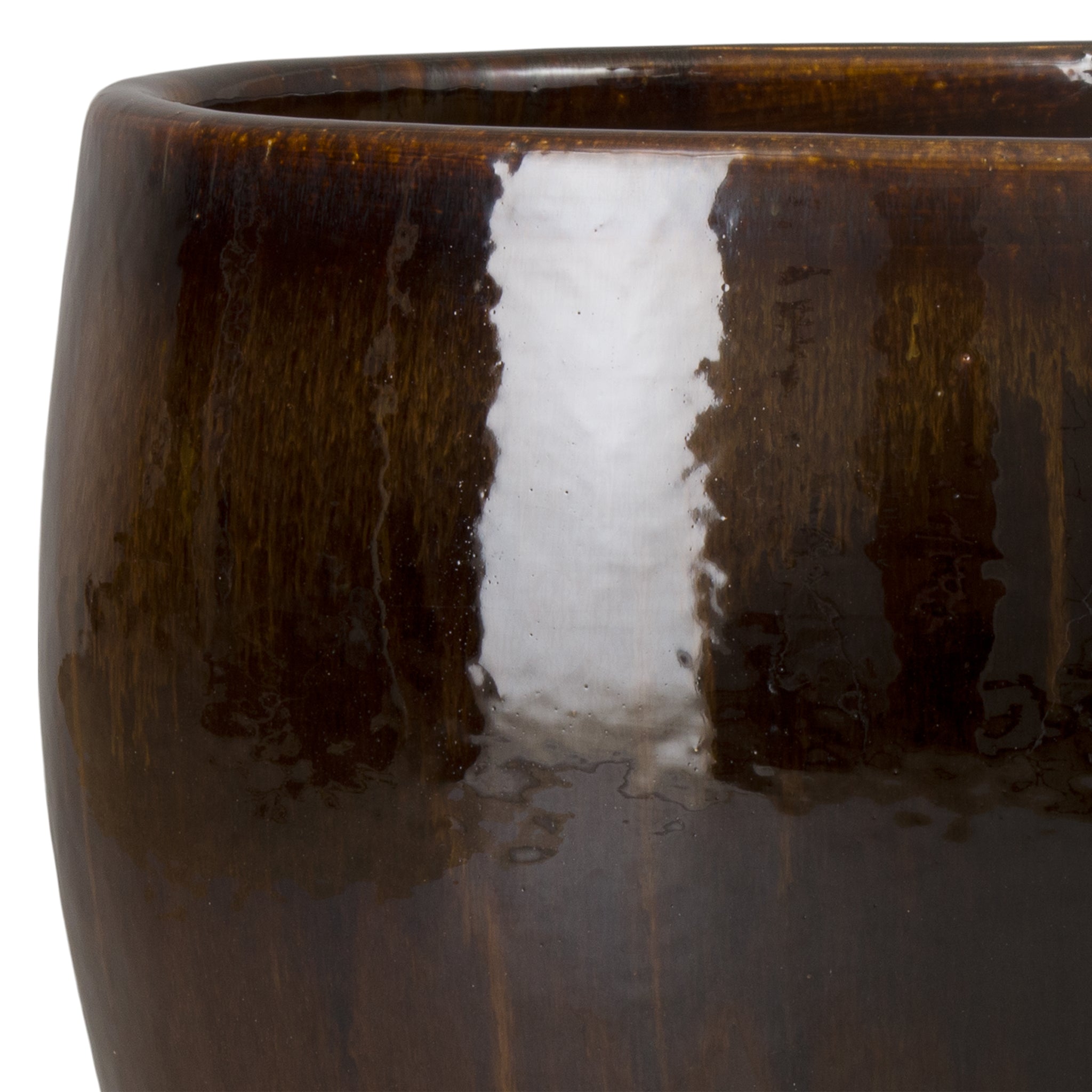 Java Line Ceramic Pot Ossal 19 in. Java Ceramic Planter - Scenario Home