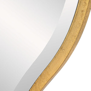 Uttermost Aneta Large Gold Round Mirror