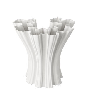 Godet White Vase