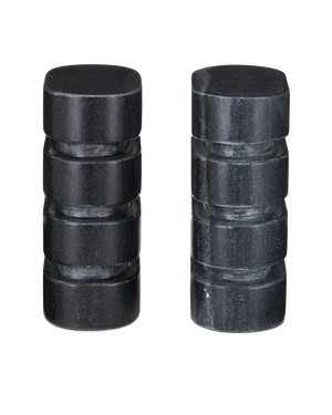 Bheslana Marble Black Object Set of 2