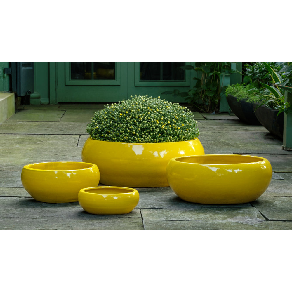 Sasha Low Limon Glazed Planters - Set of 4