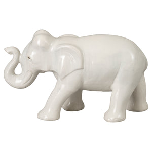 Trunk Up Ceramic Elephant