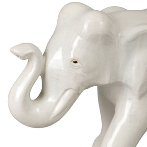 Trunk Up Ceramic Elephant