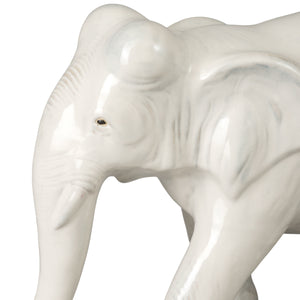 Trunk Down Ceramic Elephant