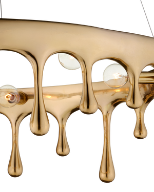 Liquid Gold Chandelier