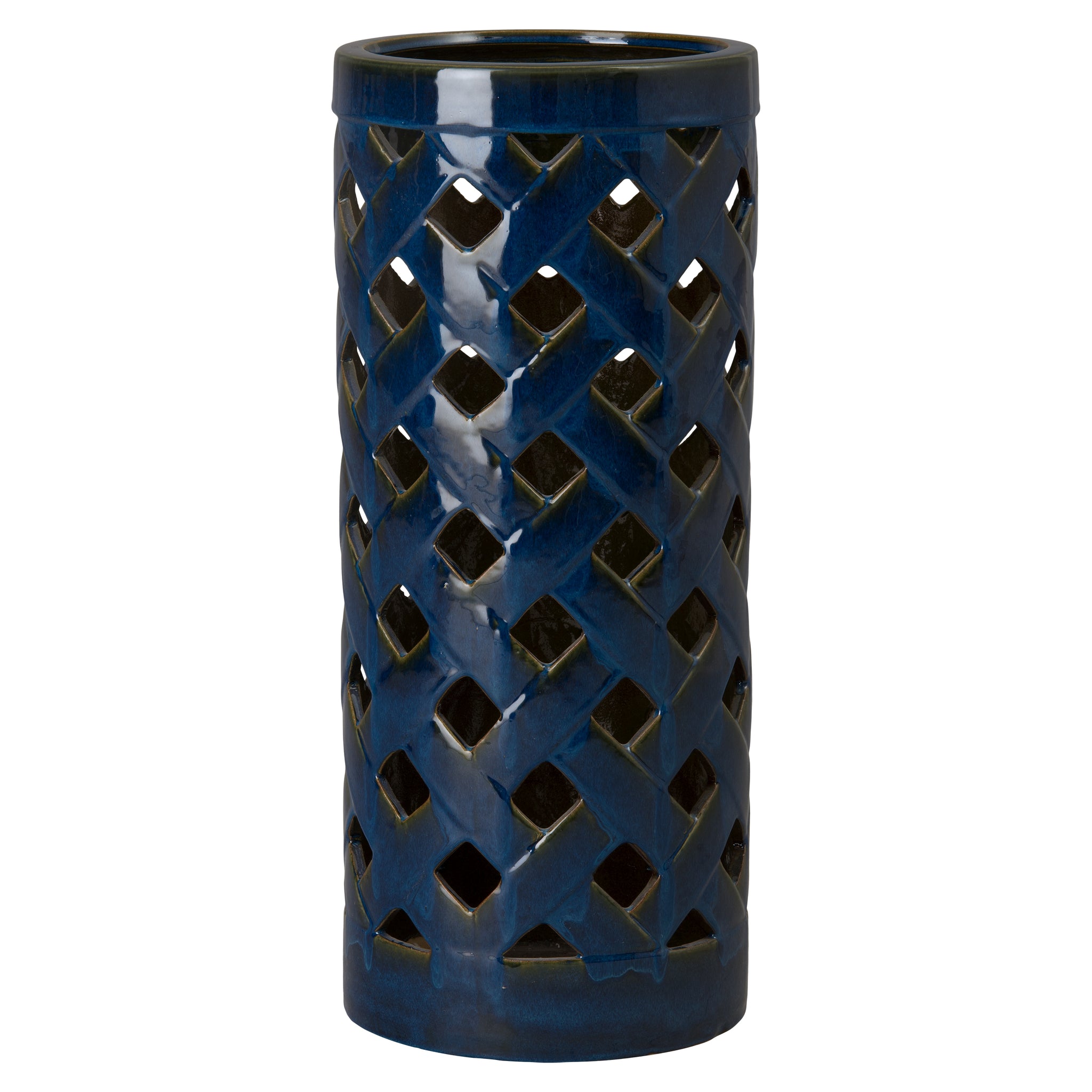 Criss Cross Umbrella Blue 10X23.5"H