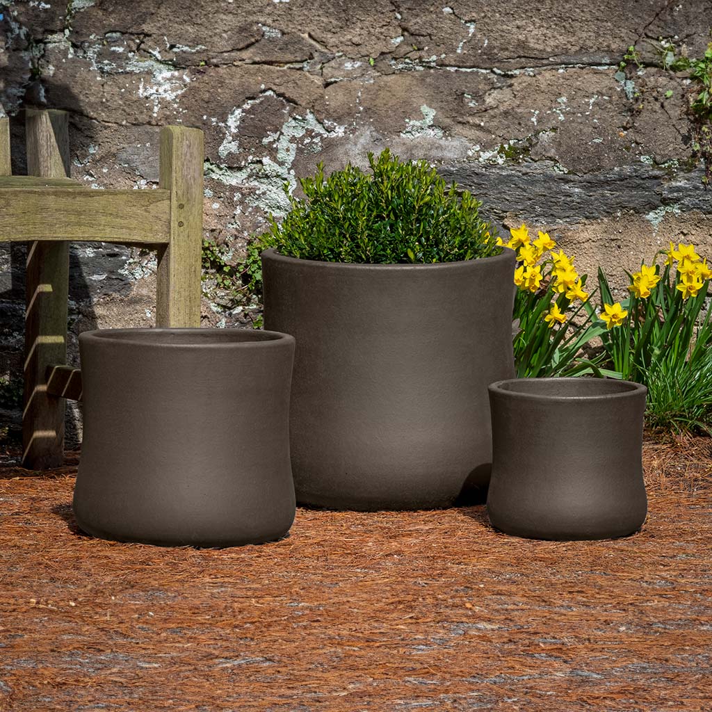 Sea Island Planter - Peat - Set of 3
