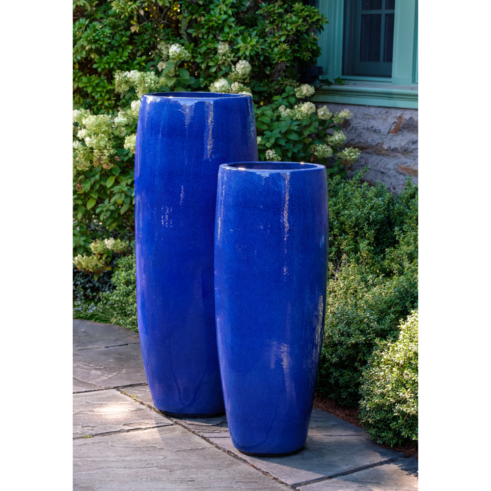 Riviera Blue Sabine Bullet Planter - Tall