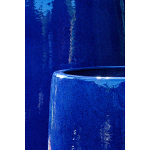 Riviera Blue Sabine Bullet Planter - Tall