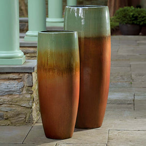 Sabine Planter, Tall - Falling Green Sierra - Set of 1