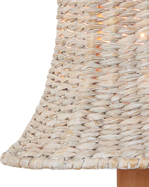 Bell Whitewashed Chandelier Shade