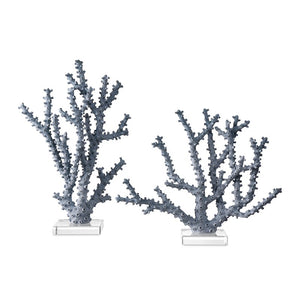 Blue Coral Set of 2